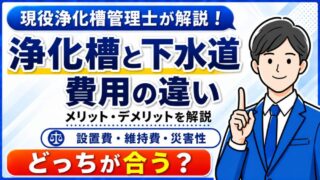 浄化槽と下水道の違いとメリット・デメリット・選び方を現役浄化槽管理士が解説