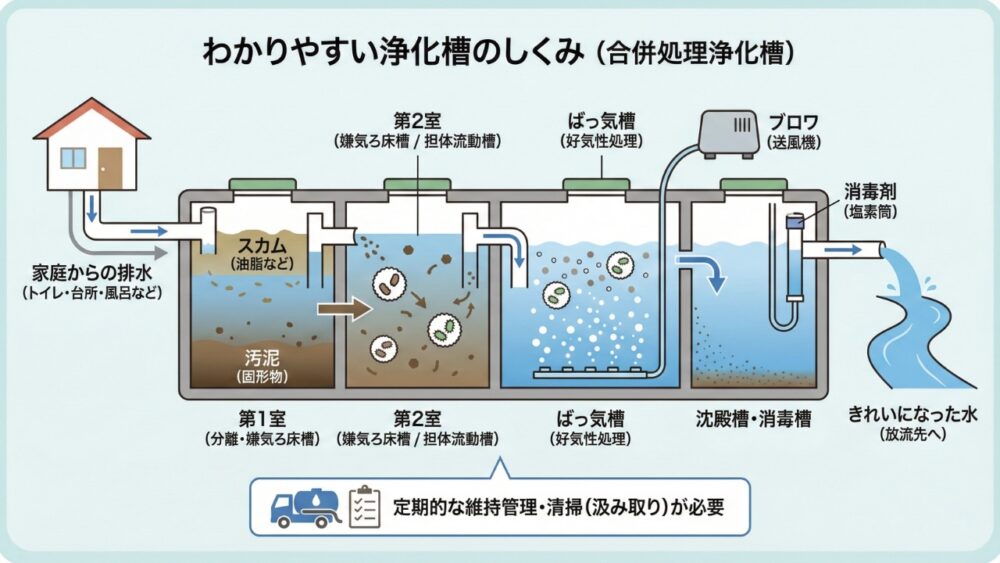 浄化槽の維持管理 基礎知識】浄化槽利用者や導入する前に知るべき維持管理について解説