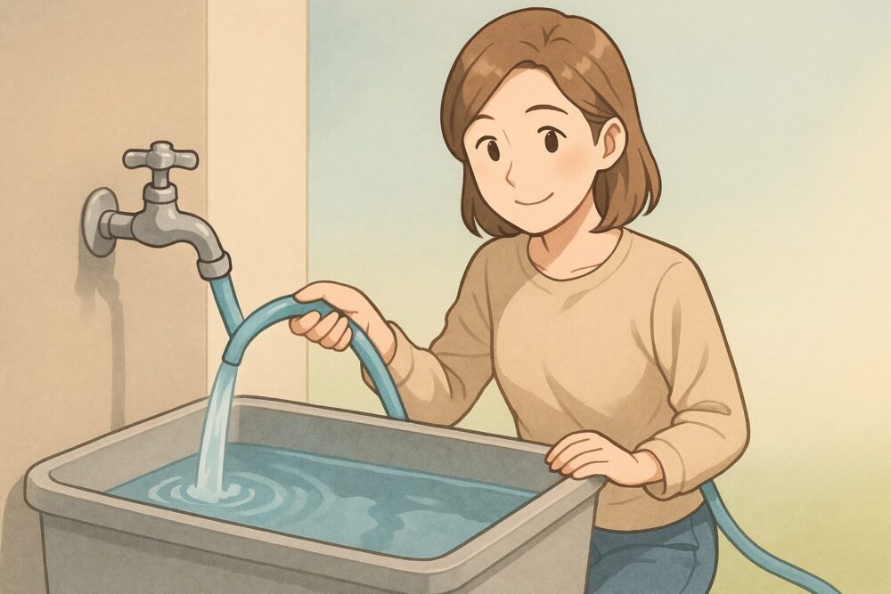 お客様の水道水を使用する