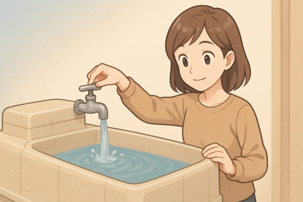 屋内からできる水張り方法