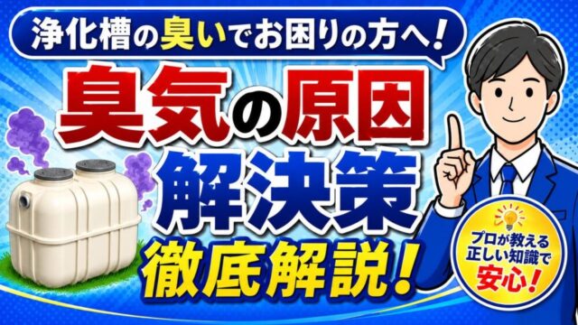浄化槽が臭い原因と対処法を現役浄化槽管理士が徹底解説