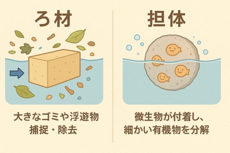 浄化槽担体・ろ材の種類と特徴|劣化や破損のトラブル事例紹介!|現役浄化槽管理士ブログ
