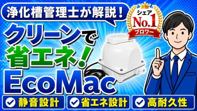 人気No.1のフジクリーンEcoMacブロワーが選ばれる理由と電気代・選び方を浄化槽管理士が解説