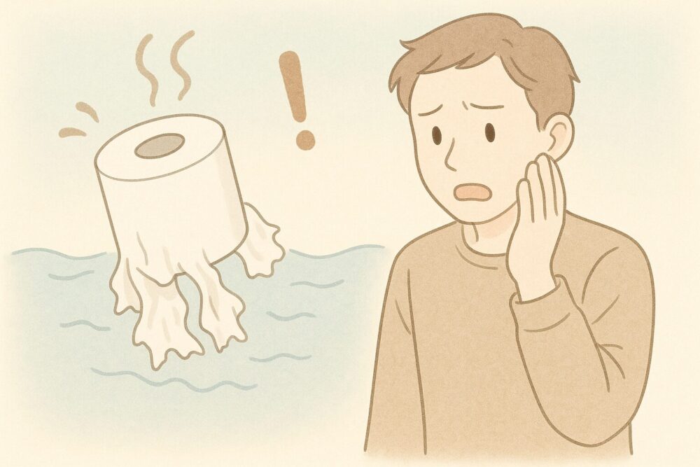 分解しにくいペーパーが浄化槽に与える影響