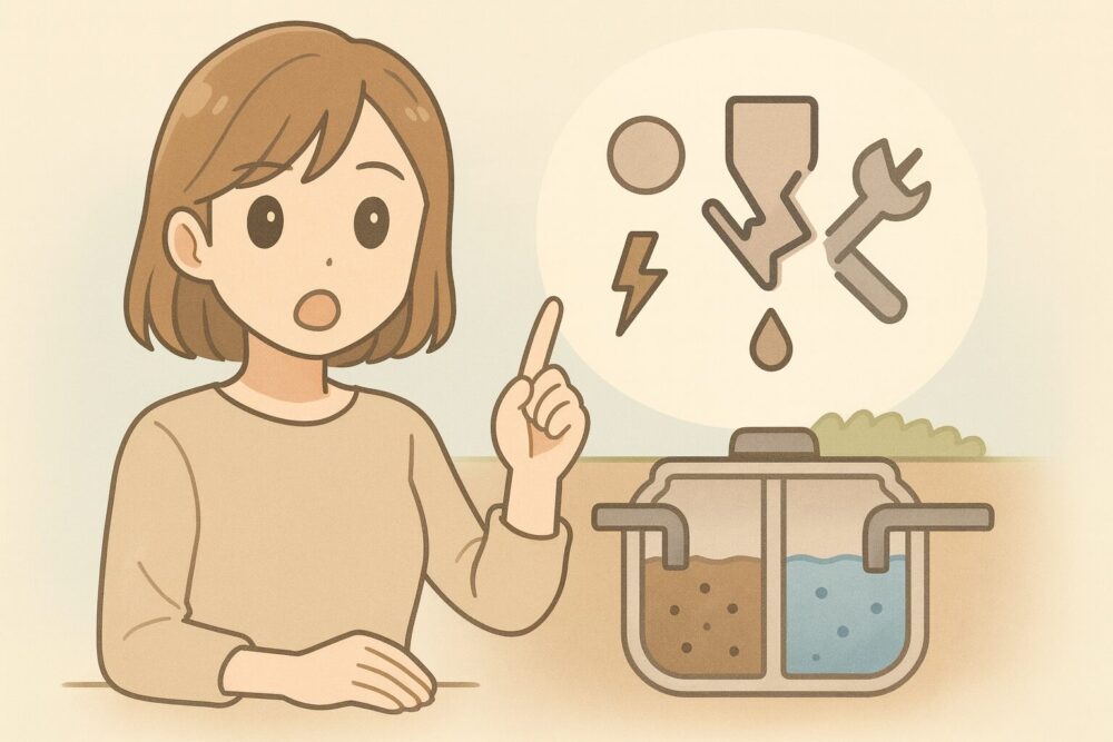 浄化槽が劣化する主な原因
