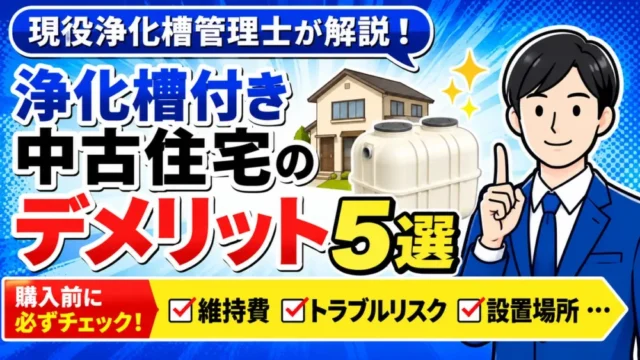 浄化槽付き中古住宅のデメリット5選