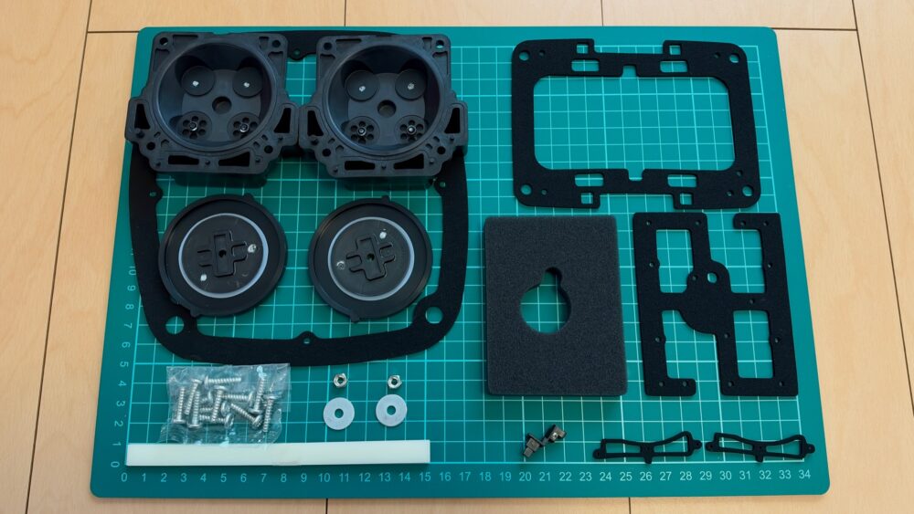 メンテナンスキットの部品一覧